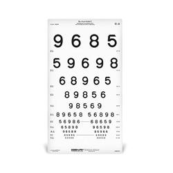 Good-Lite LEA NUMBERS Distance Chart for ESV1018 Illuminated Cabinet 