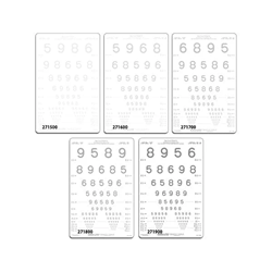 Good-Lite LEA NUMBERS Low Contrast Charts for ESV1200 and ESV1500 Illuminated Cabinets 